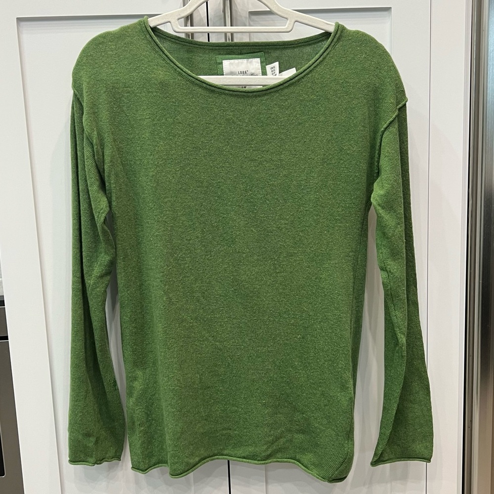L.O.G.G. Chartreuse Long Sleeve Lightweight Sweater